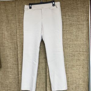 Christopher & Banks off white straight leg pants